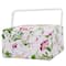 Pink Floral Square Sewing Basket by Loops & Threads®